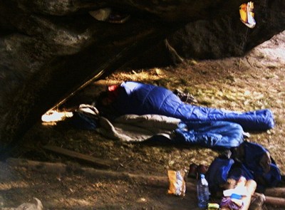 Boofen - Schlafen unter einem Felsenüberhang